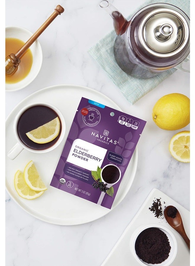 Navitas Organics مسحوق التوت البري، كيس 3 أونصات، 28 وجبة - مسحوق التوت البري العضوي، غير المعدل وراثيًا، 100% كامل لدعم المناعة - Image 5