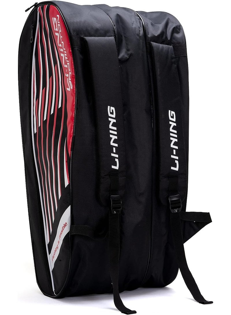Li-Ning Flash Triple Zipper Polyester Badminton Kit Bag| Easy - Access Compartments | Spacious | Unisex - Men, Boys, Girls, Women  - Image 1