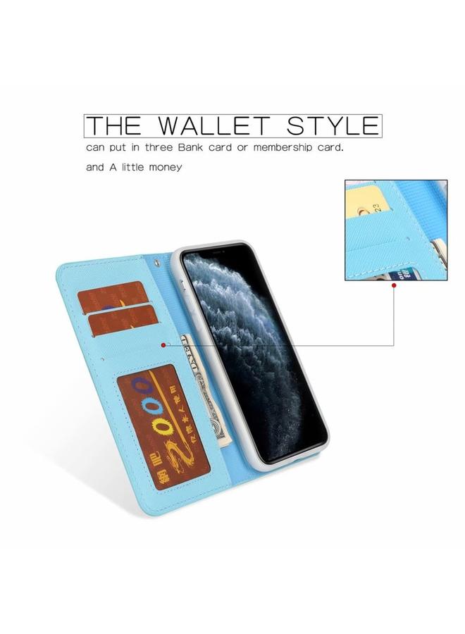 Zaboon Case For iPhone 11 Pro Cross Texture Detachable Leather Phone Case - Image 5