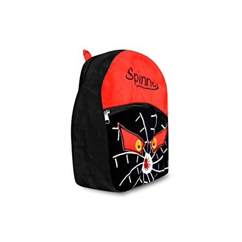 blue tree Cute Kids Backpack Toddler Bag Plush Animal Cartoon Mini Travel Bag for Baby Girl Boy 1-5 Years (Spinner Black, Black, Small) - Image 2