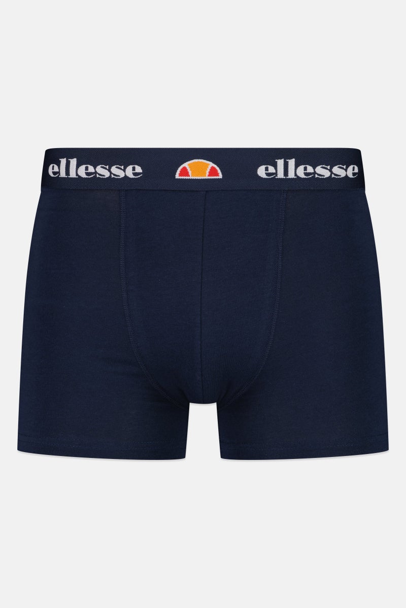Ellesse Men 3 Pack Brand Logo Trunks, Navy - Image 3