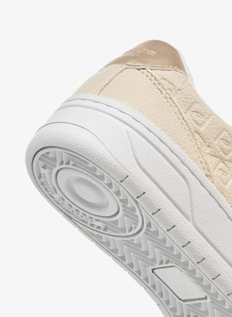 Paprika IVORY Women's Monogram Embossed Sneakers With Lace-Up Closure for Women | Best Price UAE