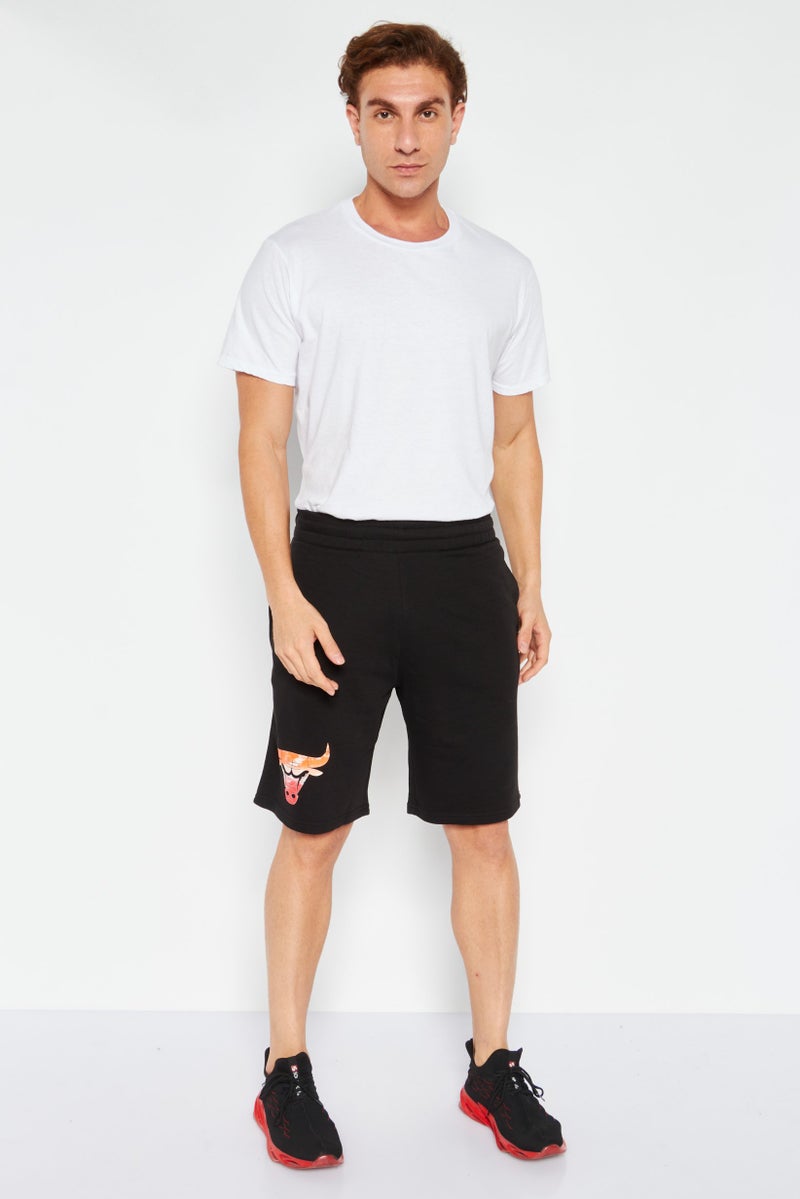 NEW ERA Men Sportswear Fit Training Shorts, Black - Image 2