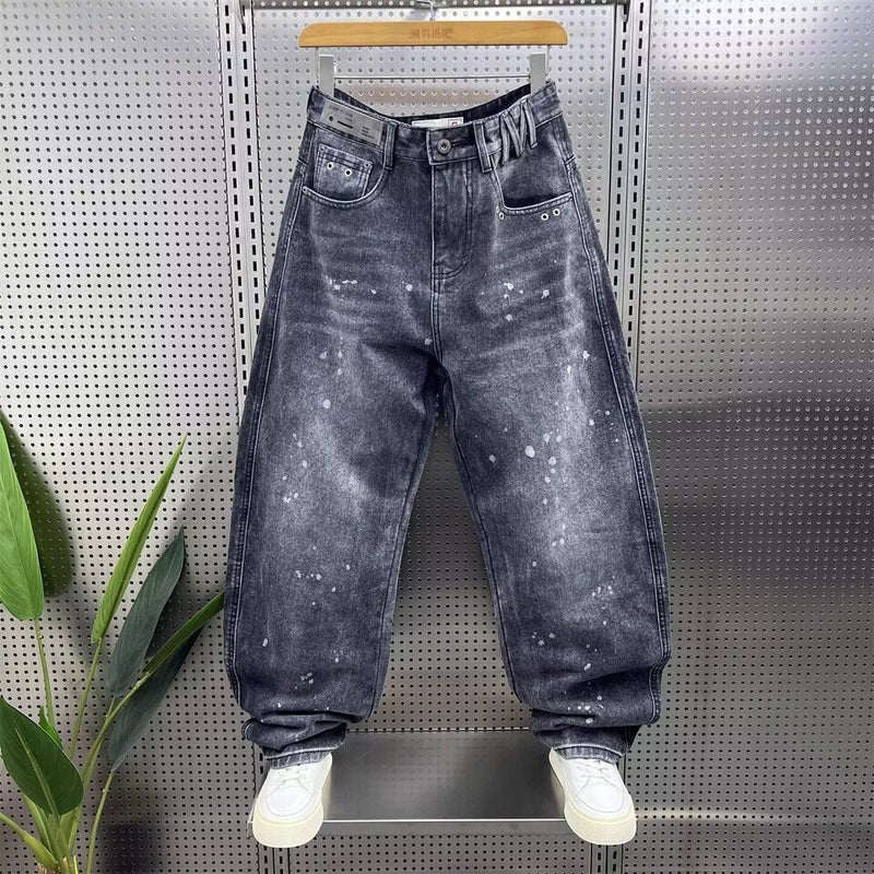 Unisex Classic Denim Jeans Loose Fit Daily Outdoor Wear - Image 2