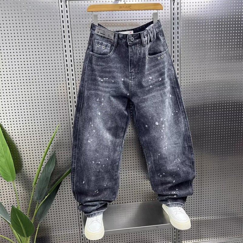 Unisex Classic Denim Jeans Loose Fit Daily Outdoor Wear - Image 5