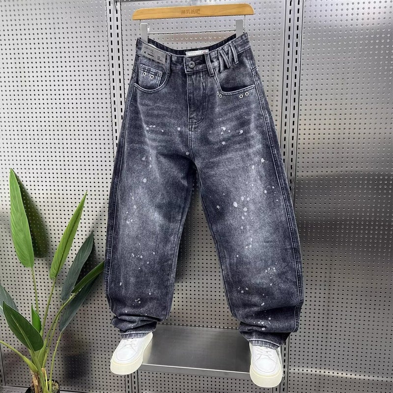 Unisex Classic Denim Jeans Loose Fit Daily Outdoor Wear - Image 4