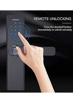 Arabest Smart Door Lock Digital Electronic Wi-Fi APP Password Door Lock Intelligent Biometric Fingerprint Door Locks Digital Keyless Home  - Image 2