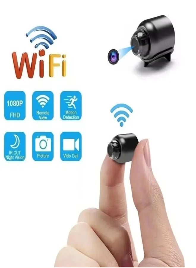 AROAQ - NEW X5 Mini Camera HD1080P Compact Wireless WIFI Camera with Cyclic Recording Function Suitable for Outdoor Camping and Home Use - Image 1