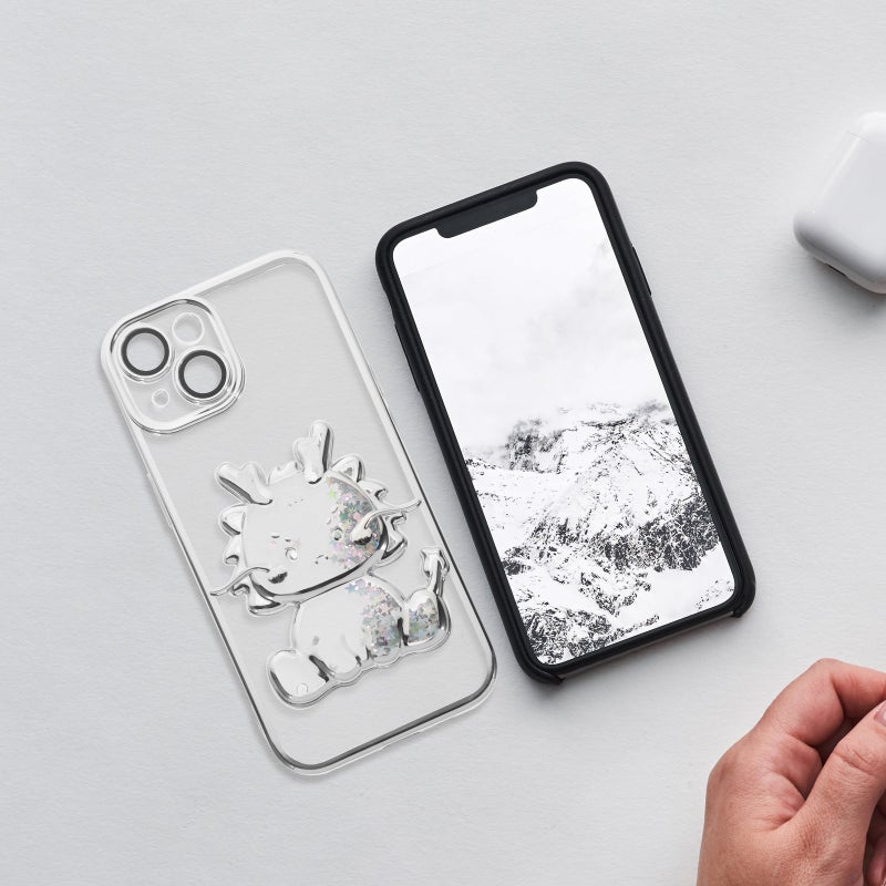 📱 غطاء هاتف شفاف م ن من مادة مع تصميم تنين كرتوني لهاتف آيفون - Image 5
