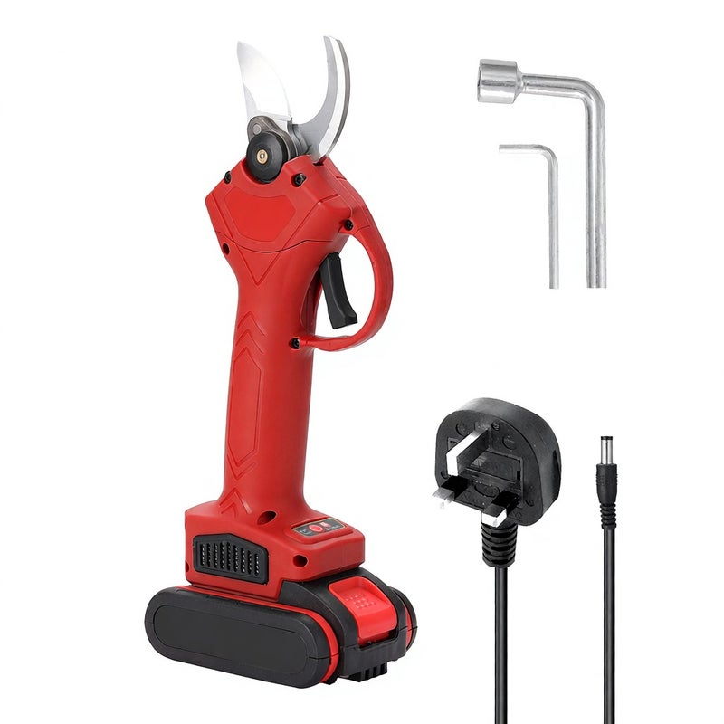 21V Cordless Electric Pruner Pruning Shear Efficient Fruit Tree Bonsai Pruning Branches Cutter Landscaping Tool - Image 1