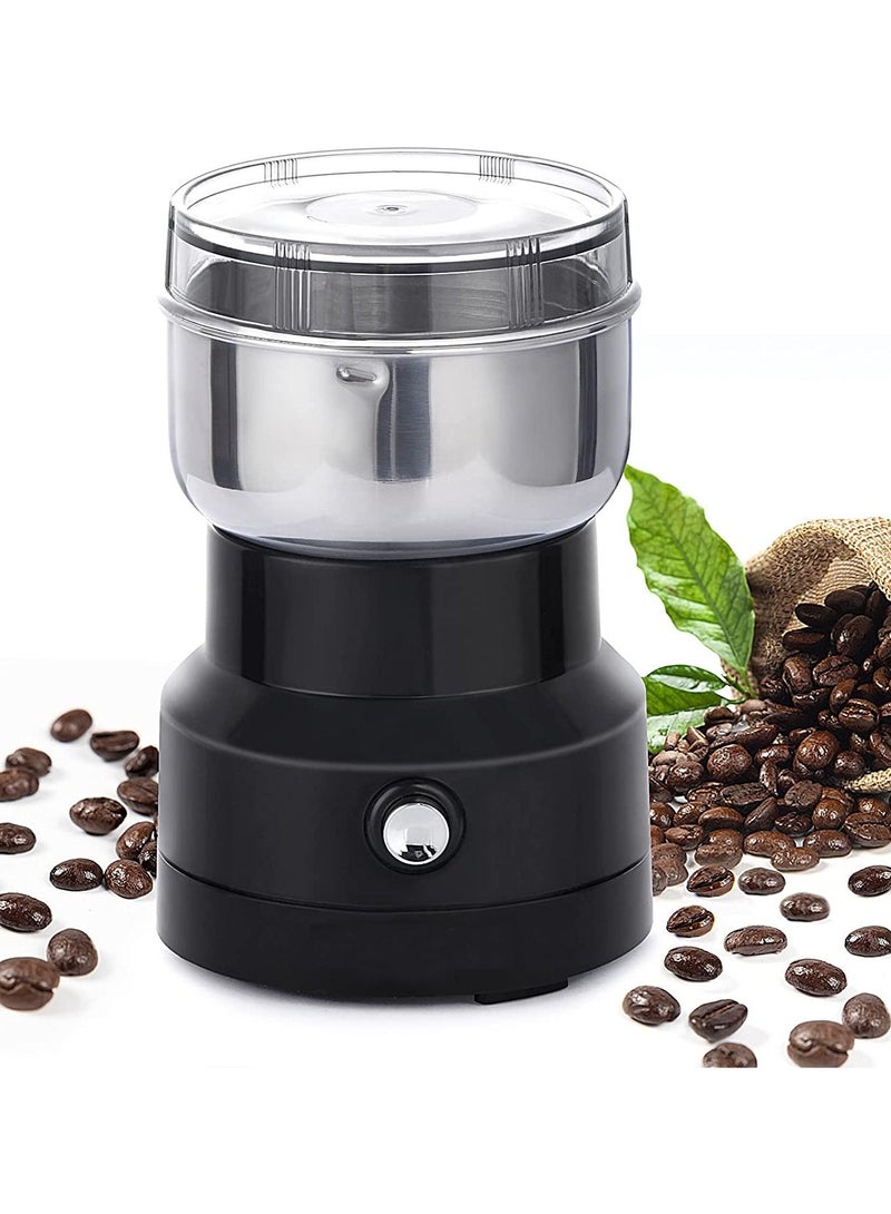 DubaiGallery Electric Spice & Coffee Grinder,Stainless Steel Powder Machine Grinder with Large Grinding Capacity and HD Motor also for Spices Herbs, Nuts, Grains Black - Image 2