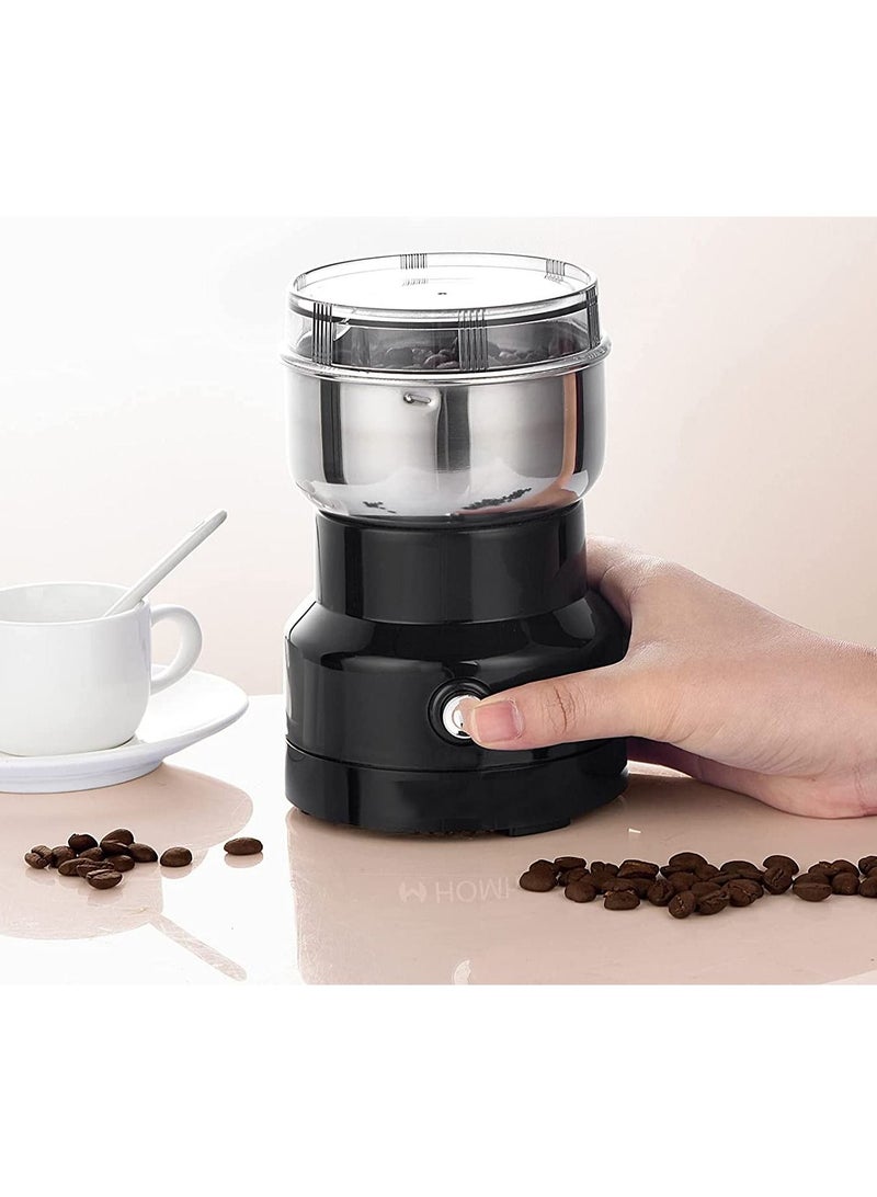 DubaiGallery Electric Spice & Coffee Grinder,Stainless Steel Powder Machine Grinder with Large Grinding Capacity and HD Motor also for Spices Herbs, Nuts, Grains Black - Image 4