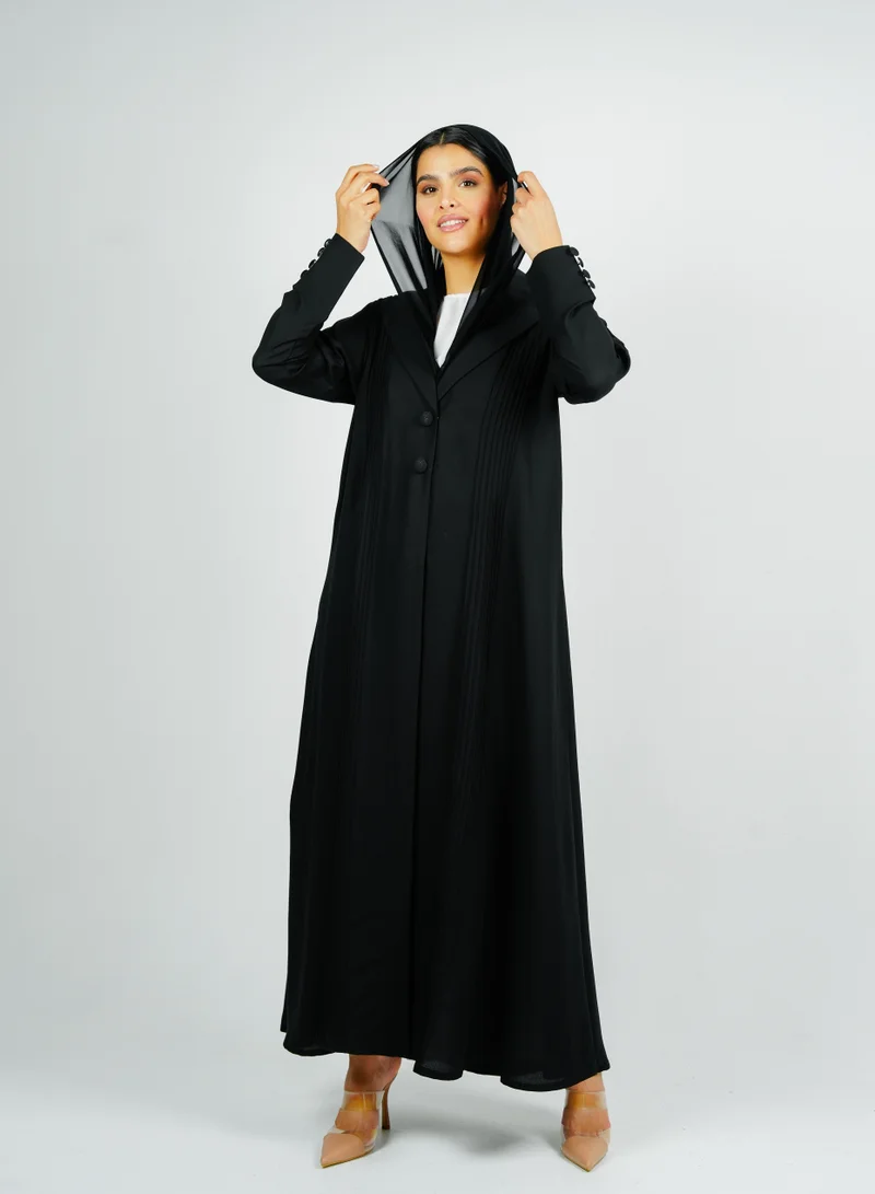 Rosette Abaya  Stylish abaya with  button style for Women | Best Price UAE
