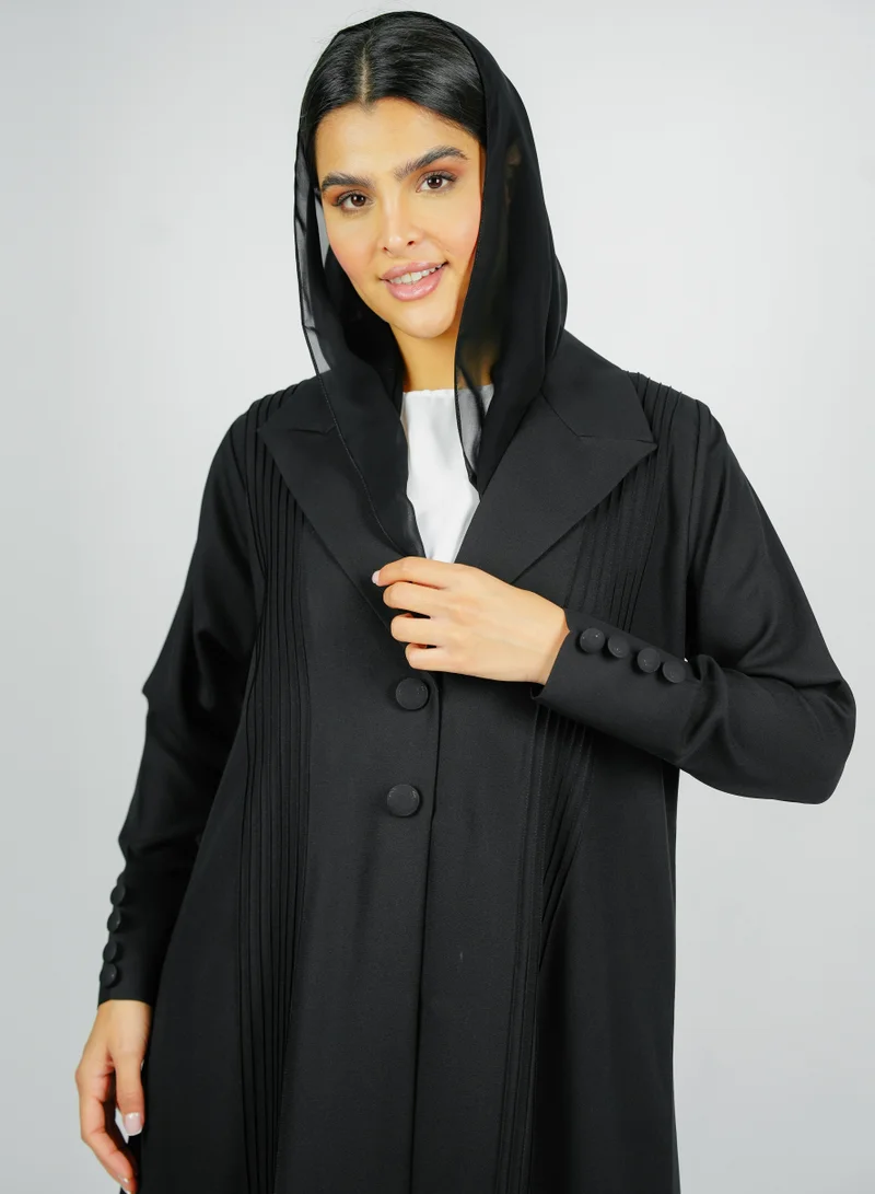 Rosette Abaya  Stylish abaya with  button style for Women | Best Price UAE