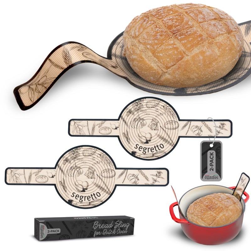 Segretto Cookware Segretto Cookware Silicone Bread Mat for Dutch Oven  2Pack High Heat Up to 500F Ideal for Sourdough Bread