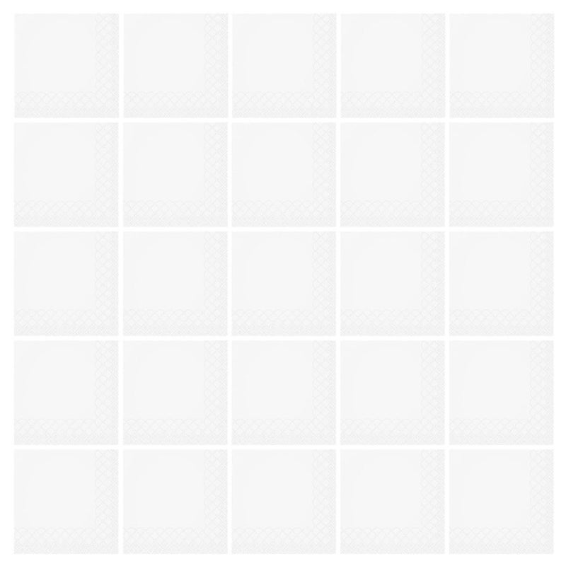 50 Pack Disposable Scalloped Paper Napkins For Wedding Party Event Home Use - Image 2