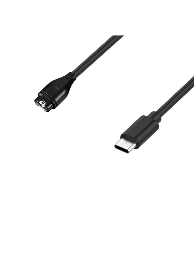 Disscool Replacement Charging Dock Cable Compatible with Garmin Forerunner 265S/265/965, Type C Cable Charger Stand Smart Watch Accessories(1M) - Image 1