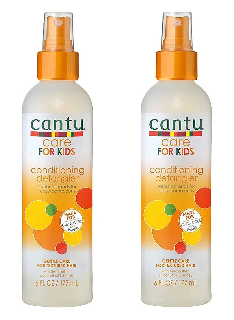 Cantu Pack of 2 Care For Kids Conditioning Detangler  - Image 1