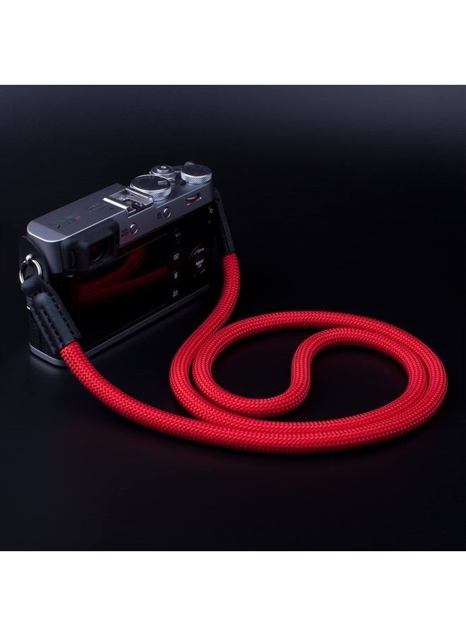 VKO Camera Strap Rope Compatible with Sony Canon Nikon Fuji DSLR SLR Mirrorless Camera Rope Strap 100cm Red - Image 5