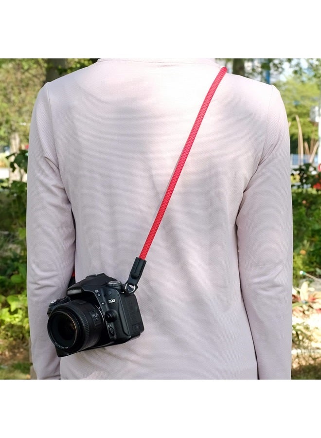 VKO Camera Strap Rope Compatible with Sony Canon Nikon Fuji DSLR SLR Mirrorless Camera Rope Strap 100cm Red - Image 3