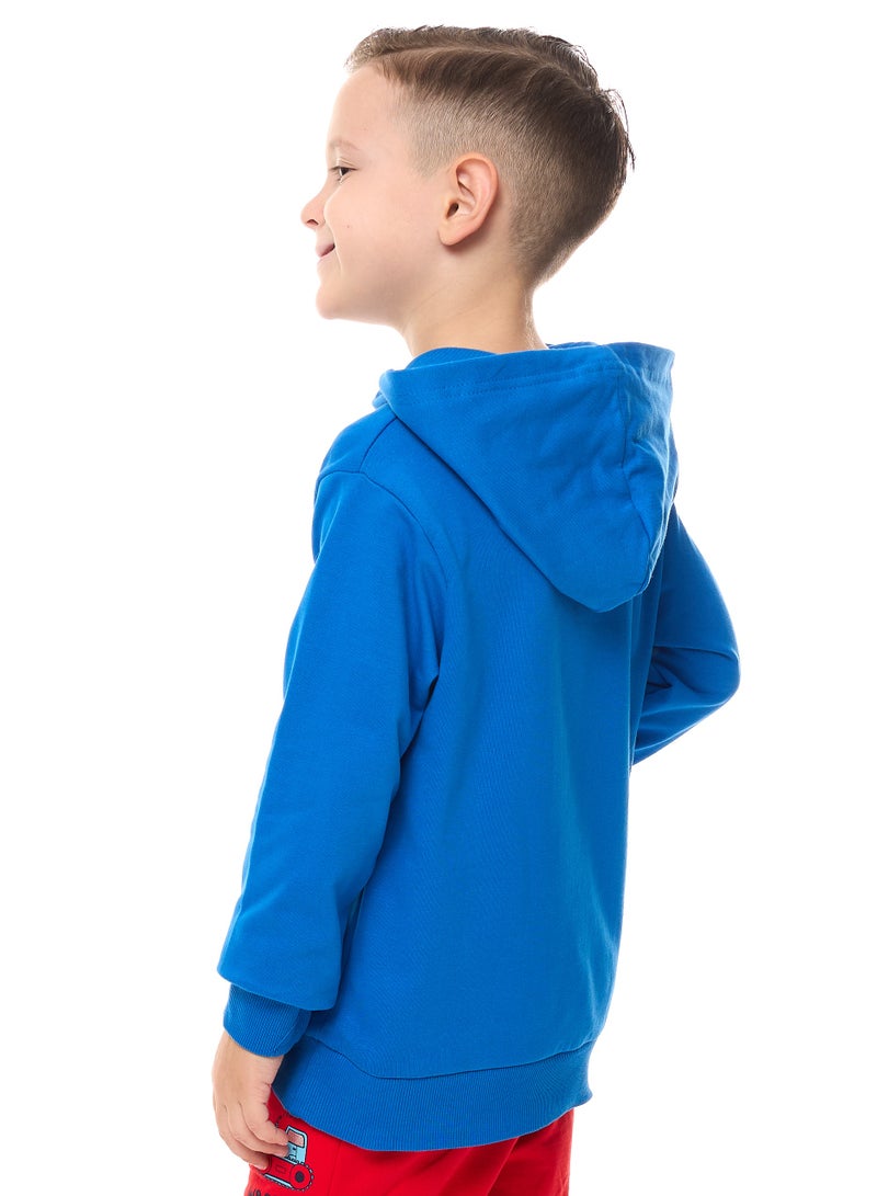 فكتور اند جين هودي للأولاد (2 - 8 سنوات) أزرق ملكي - Image 3