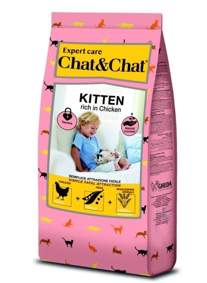 CHAT & CHAT | DRY FOOD FOR KITTEN - rich in chicken | 900 gm