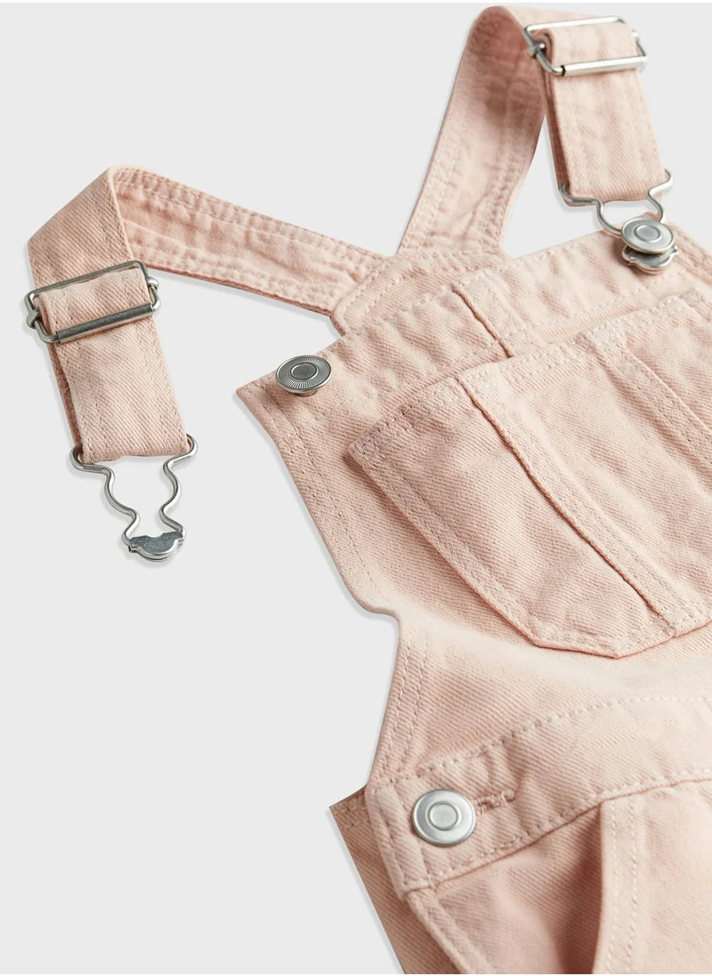 H&M Kids Denim T-Shirt & Dungaree Set
