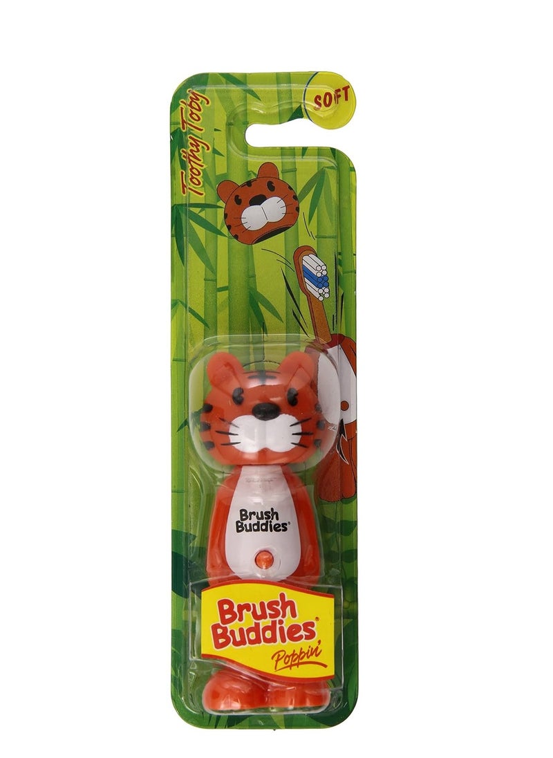 Brush Buddies - Brush Buddies Toothy Toby Toothbrush, BPA Free, Battery Powered, Multicolor, Unisex-Kids - Image 1