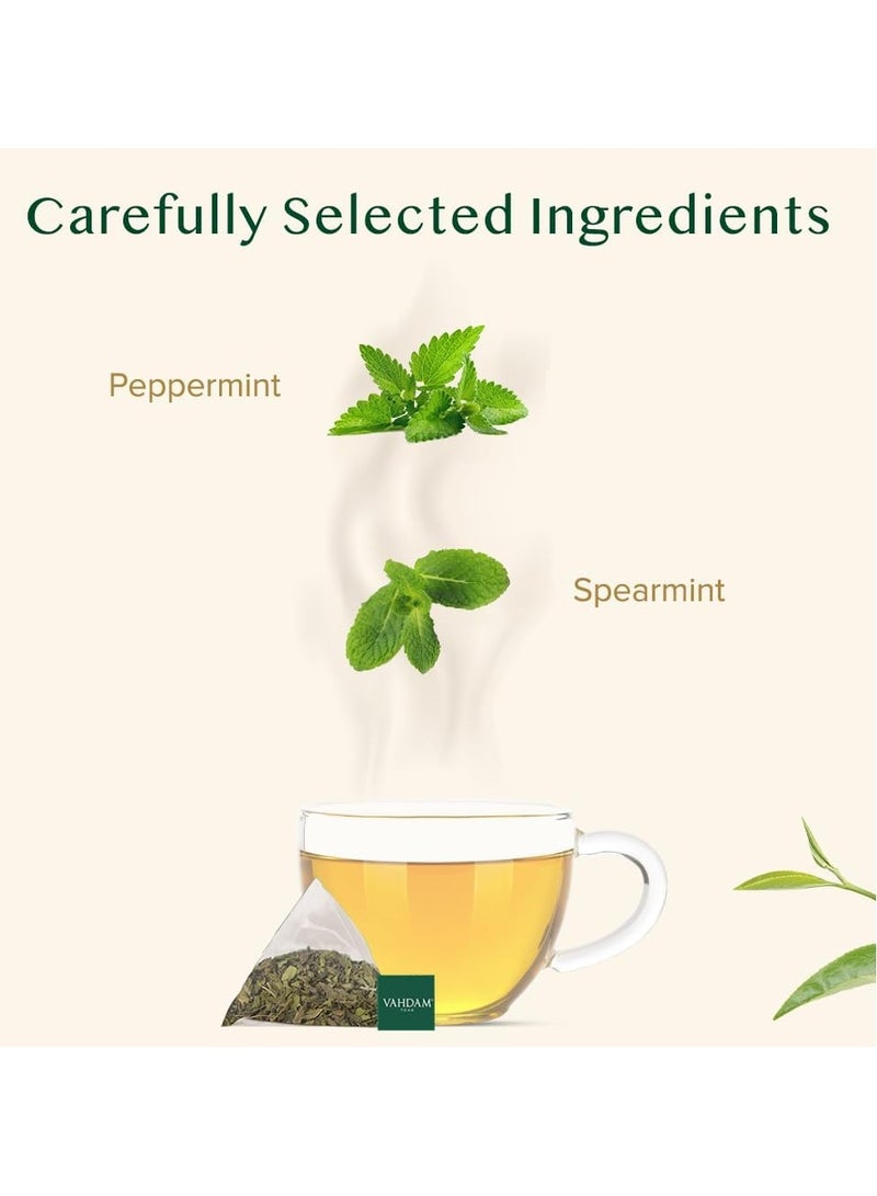Vahdam Pure Mint Herbal Tea 15 Teabags (30g) - Image 4