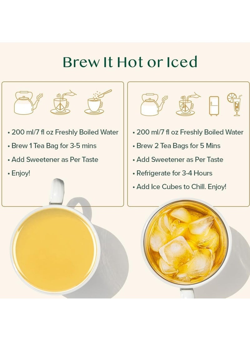 Vahdam Pure Mint Herbal Tea 15 Teabags (30g) - Image 5