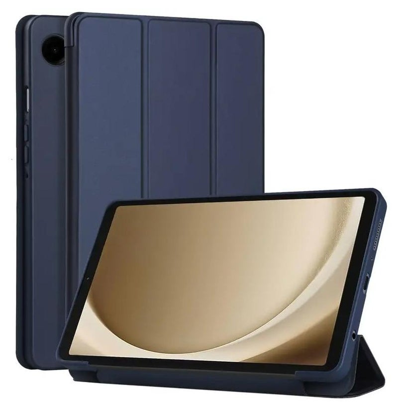 هيكسابيكس حافظة ذكية لجهاز سامسونج تاب A11/A9 مقاس 8.7 بوصة حافظة/غطاء ذكي قابل للطي لهاتف سامسونج جالاكسي تاب A11/A9 X133/X135/X110/X115 8.7 بوصة أزرق داكن - Image 1