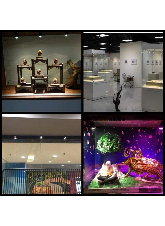 Jorunhe 1.5w White LED Mini Surface Mounted Light Jewelry Cabinet Lamp Spotlight Ac85-265v (Pack-4,Cold White 6000k) - Image 3