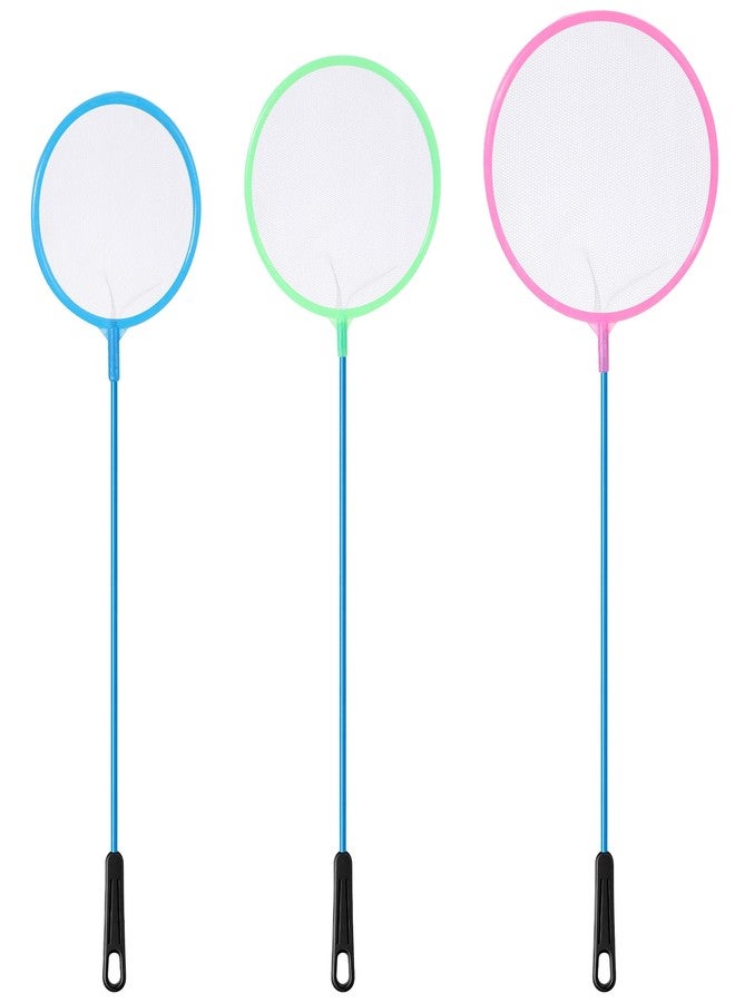 Psiriol 3 Pcs Aquarium Fish Nets, Plastic Artemia Sieves, Small Fish Net, Brine Shrimp Net, Fish-Tank Skimmer, Aquarium Fish-Tank Tool (3 Sizes, Round, Random Color) - Image 1