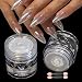 GZMAYUEN 2Pcs White Chrome Nail Powder Moonlight Pearl Powder for Nails Magic Clear Pearlescent Aurora Mirror Effect Gel Nail Glitter Powder Nails Art Design - Image 2