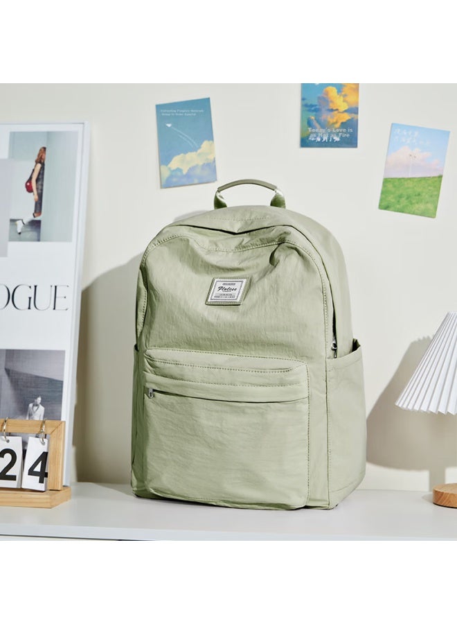 Landcase Backpack For Middle School Students, Lightweight Double Shoulder Bag For Girls, Large Capacity Backpack For High School And College Students, Laptop Travel Backpack, 3755 Gray-green - Image 1