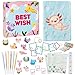 CY2SIDE 44PCS Axolotl DIY Journal Kit Set for Kids Axolotl Plush Scrapbook Diary Journaling Stationery Set for Writing Make Your Own Scrapbook with Crafts Idea Birthday Gifts for Teen Girls DIY Gifts - Image 3