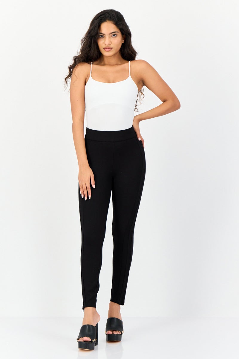 ONLY Women Solid Leggings, Black - Image 4