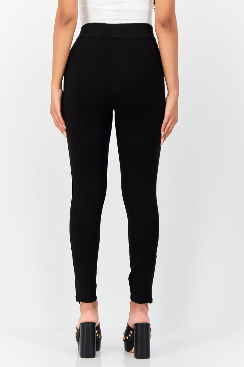 ONLY Women Solid Leggings, Black - Image 3