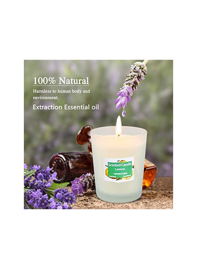 The Bros Scented Candles Gift Set, 12 PCS White Glass Candle, Natural Soy Wax 2.5 Oz Portable Aromatherapy Candles Women Gift with Stress Relief and Aromatherapy for Holiday, Bathing, Home Decoration - Image 3