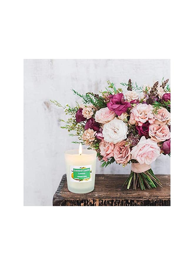 The Bros Scented Candles Gift Set, 12 PCS White Glass Candle, Natural Soy Wax 2.5 Oz Portable Aromatherapy Candles Women Gift with Stress Relief and Aromatherapy for Holiday, Bathing, Home Decoration - Image 4