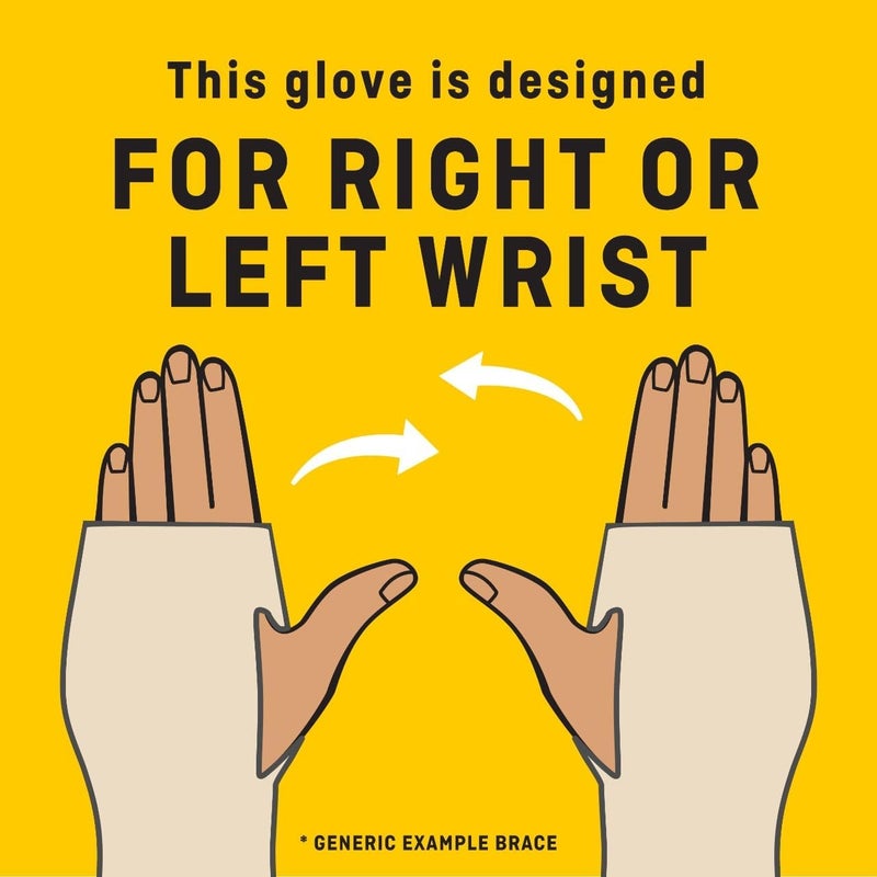 FUTURO Compression Glove (wrist support) S/M size, 1 unit/pack| Beige color | 09183ENR | Provides support to aching | swollen or weak hand and wrist | Mild support | Wrist support - Image 4