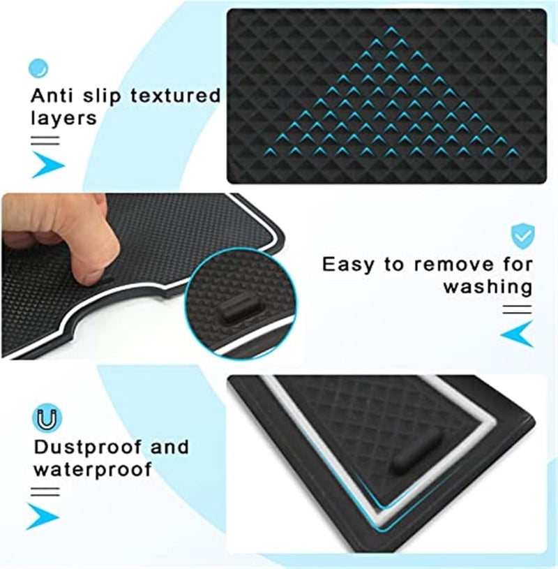 QASULER Non-Slip Rubber Mats for Hyundai Ioniq 5 - Image 2