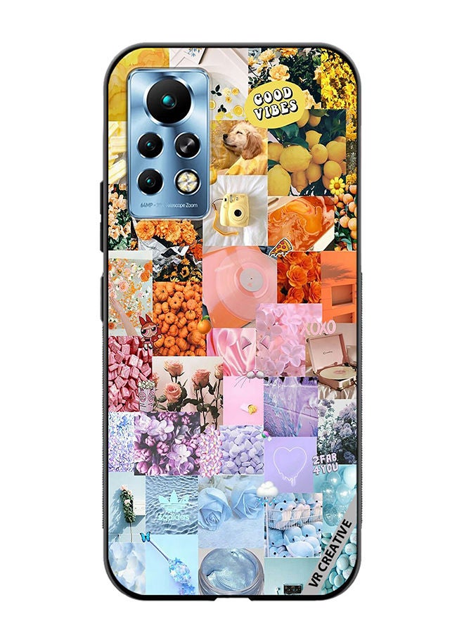 VR CREATIVE Protective Case Cover For Infinix Note 11 Pro Good Vibes Photo Colleges Design Multicolour - Image 1