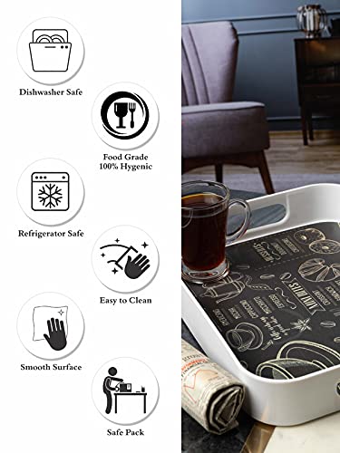 Goodhomes Melamine Rectangle Serving Tray MT325, Rectangular - Image 4