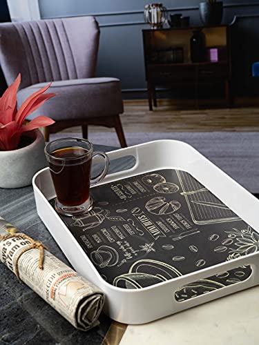 Goodhomes Melamine Rectangle Serving Tray MT325, Rectangular - Image 1