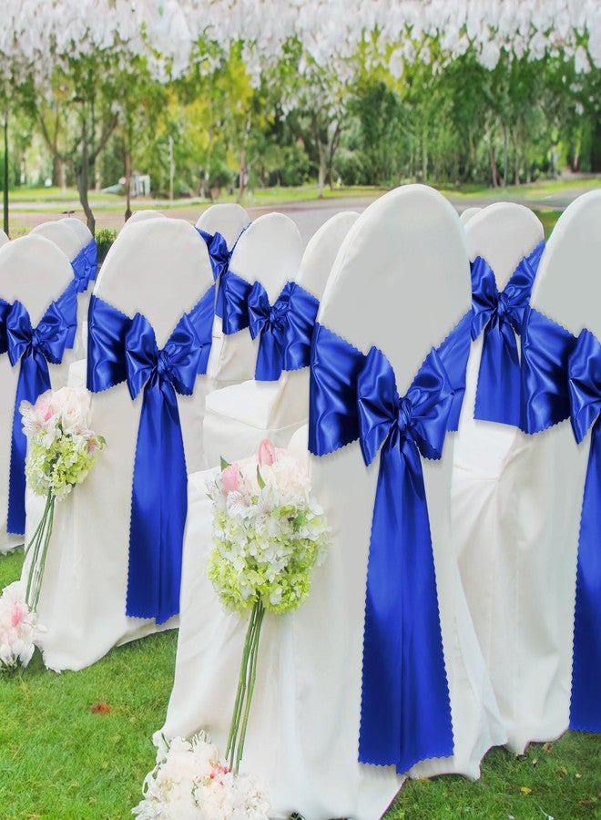 VACVELT 2 Pack Satin Table Runners - 12 x 108 Inches Long, Royal Blue Table Runners for Wedding, Birthday Party, Banquet, Graduation, Engagements - Image 4