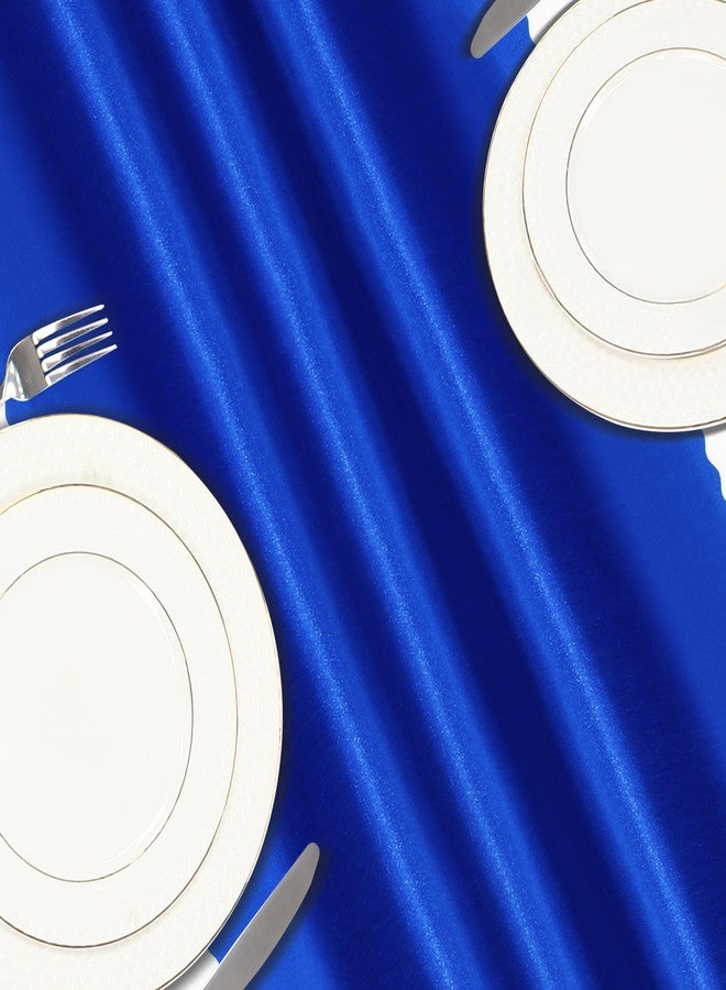 VACVELT 2 Pack Satin Table Runners - 12 x 108 Inches Long, Royal Blue Table Runners for Wedding, Birthday Party, Banquet, Graduation, Engagements - Image 5