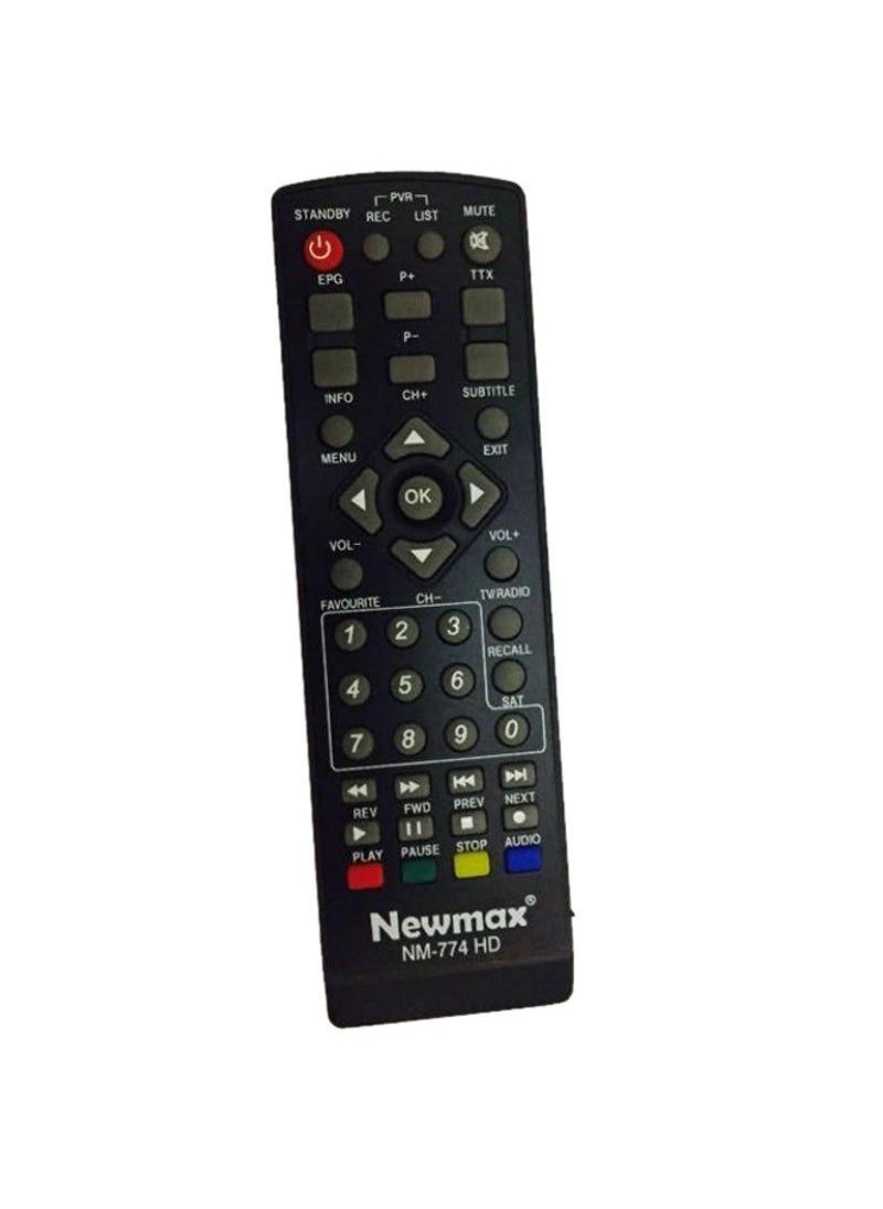 نيوماكس جهاز تحكم عن بعد لرسيفر الأقمار الصناعية نيوماكس NM-774 HD أسود 