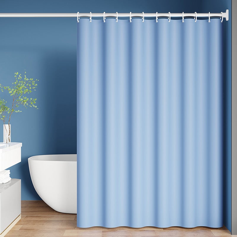 Waterproof Mold-Resistant PEVA Shower Curtain Light blue 