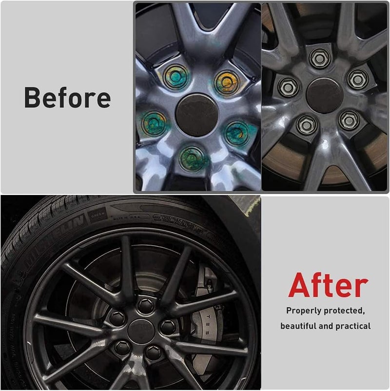 Gebildet 20 Pieces Wheel Nut Caps 17mm, Wheel Bolt Nut Caps Covers, Hexagonal Tire Nut Covers with Removal Tool Set for Cars, Matte Black - Image 5